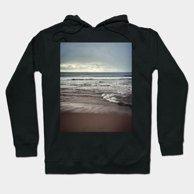 Stormy beach Hoodie by goodieg